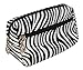 Cosmetic Bag Womens Make up bags Beauty Bag Holder for Ladies Girls Animal Print Zebra stripes