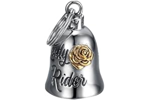MOCY BELL - Clochette Moto Mocy Bell Lady Rider Acier Inoxydable Argent Or
