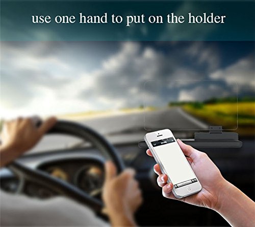 Safego-Universal-Car-Phone-GPS-HUD-Bracket-Image-Reflector-Head-Up-Display-Reflection-Projector-Phone-Car-Mount-Holder-Cradle-Mobile-Navigation-Compatible-with-6-Smartphones