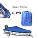 Produktbild wepeculior wasserabweisend 210D Rennboot Boot Cover für 17–19 ft Beam 317,5 cm trailerable Fisch Ski v-hull Wetter Proof UV-Schnee geschützt blau