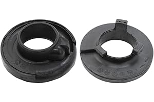 BIAREN Pair Rear Lower And Upper Rubber Suspension Spring Seat Cup Mounts For VW Volkswagen T5 Transporter Caravelle Multivan (2003-2015) 7H0511150B 7H0511149B