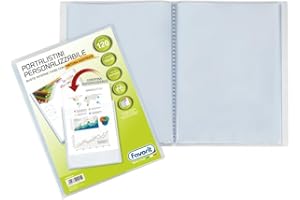 Favorit Portalistino Personalizzabile 120 Buste, 22 x 30 cm, Trasparente