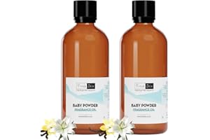 Freshskin Beauty LTD | Baby Powder Fragrance Oil - 200ml (2 x 100ml) - Candles, Bath Bombs, Soap Making, Reed Diffusers & Wax Melts - Cosmetic Grade - Vegan Friendly