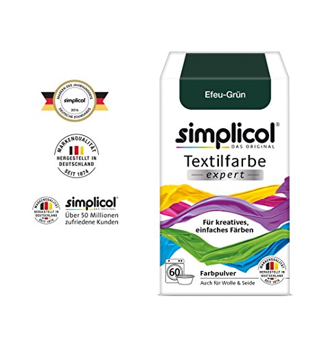 Simplicol Textilfarbe expert Für kreatives, einfaches Färben – 1743 – „Efeu-Grün“ – Neu! – 2er-Pack - 4