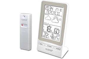 La Crosse Technology La Crosse Technology-WS6819 Prévision, Alertes de Température et Indice de Confort Station météo, Taupe