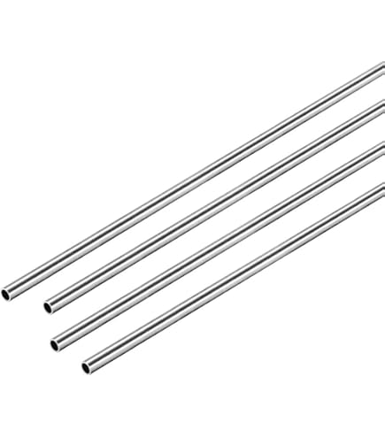 Sourcing Map 6063 Aluminium Rond Tube 10mm Diamètre Externe 8mm Interne Diamètre 300mm Longueur Tube Tubes 3 Pcs