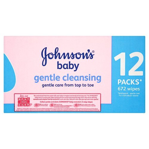 Johnson's Baby Gentle Cleansing Wipes - 672 Wipes