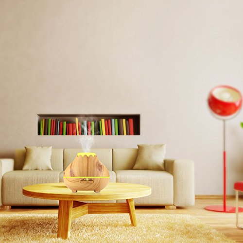 NexGadget Aroma Diffuser, Holzmaserung Luftbefeuchter 150ml Ultraschall Humidifier Duftzerstäuber Essential Oil Diffuser Purifier für Schlafzimmer,Yoga, Büro, Baby-Raum,SPA, Massage Salon - 4