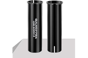 GANOPPER 100mm Long Bike Seat Post Shim Alloy Seatpost Adapter Sleeve 25.4/26.6/27.2/28.6/30.0/30.4/30.9/31.6/33.9/34.9mm Seat Tube Bushing
