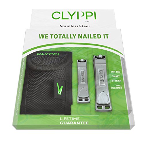 Clyppi: BEST Nail Clipper Set With Case For Well Groomed Men & Stylish Ladies | Perfect Nail Care Gift Set For Men & Women | Best Nail Clippers to Trim your Finger Nails & Toe Nails | Extra Sharp Easy Grip Fingernail Clippers & Toenail Clippers | Professional Deluxe Stainless Steel Nail Cutters