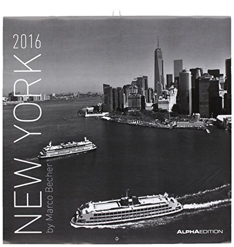 New York 2016 - Broschürenkalender (30 x 60 geöffnet) - schwarz/weiß - Städtekalender - Wandplaner