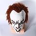 Produktbild YK 2017 Film "It" Maske Clown zurück Seele cos pennywise Maske Halloween Masken für Männer Latex Maske gruselig