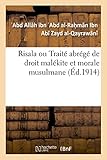 Image de Risala ou Traité abrégé de droit malékite et morale musulmane