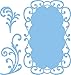 Produktbild Marianne Design LR0116 Creatables Rahmen und Wirbel - Stanzschablone und Prägeschablone für die Kartengestaltung und Scrapbooking, Metal, blau, 6,7 x 10,3 x 0,4 cm