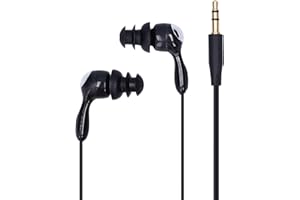 GOWENIC Auriculares Impermeables IP68 De Línea Corta, Ergonómicos Subacuáticos Para Nadar, Correr, Surfear (Negro)