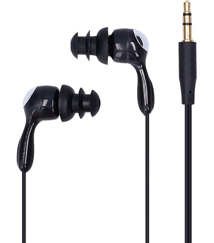 Écouteurs De Natation Bewinner IP68 – étanches, Prise 3,5mm, Antibruit, Ergonomiques, Pour Sport Sous-marin (noir)