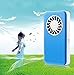 Produktbild LanLan Ventilatoren L¨¹fter USB wiederaufladbare Mini Portable Pocket Fan Handheld Tisch Schreibtisch Klimaanlage Fan F¨¹r ein besseres Leben blau