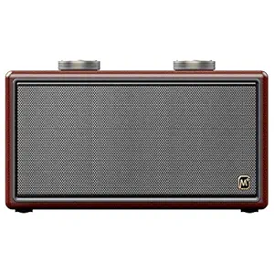 Matata MTMI17L 2.1 Channel Retro Style Integrated Speaker True 40 Watt, LED Display, Multi Connectivity - Wireless Bluetooth/AUX/USB (Brown)