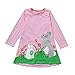Produktbild feiXIANG Baby kleider Kind Frühjahr Herbst Rock Mädchen Stickerei Princess Rock Mädchen Party Dress Kinder kleidung (1T, Rosa)