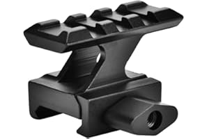 OKBY Montage sur Colonne - Adaptateur de Base pour Rail Picatinny 20 mm, Montage sur Lunette 20 mm, Noir