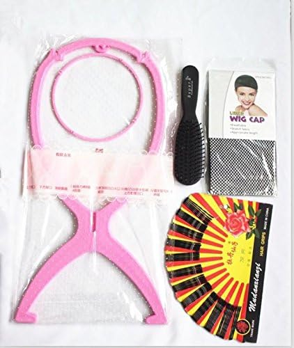 High temperature wire wig wigs Europe and America Europe and explosive worn fake hair Lady wig curly wig care Kit attachment bracket , stand