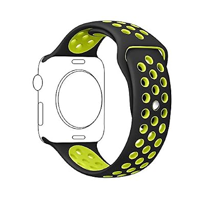 Ontube Pour Apple Montre bande Série 2 série 1, souple en silicone bande sport bracelet sangle de rechange pour iwatch Taille M/L
