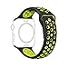 Price comparison product image Ontube For Apple Watch Band Nike+ Series 1/2,(Not Fit iWatch 38mm) Soft Silicone Sport Bracelet Replacement Strap for iwatch band M/L Size 42mm Black/Volt