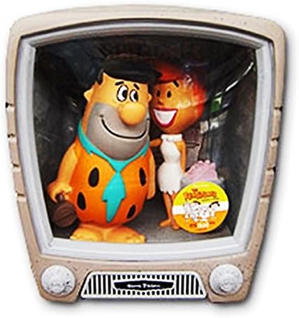 FRED + WILMA Flintstones TV set with 2 PVC figures appr 15cm Funko