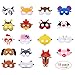 Produktbild QH-Shop Masken für Kinder Filz Tiermasken Bauernhof-Tiere mit Elastischen Seil für Halloween Weihnachten Geburtstag Bühnenaufführungen Thema Party 18 Stücke