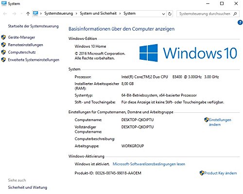 Refurbished Office PC mit 3 Jahren Garantie optional mit Win10 | HP Compaq Elite 8000 SFF Desktop PC | Intel Core 2 Duo 2.93/3.00Ghz | DDR3 1333MHz RAM | 250 GB HDD 7200 rpm | DVD ROM | Stabiles Metallgehäuse | Small Form Factor / Thin Client | 10x USB 2.0 | LAN (8GB DDR3 RAM | 2.93Ghz E7500 | Windows 10 Home) - 5
