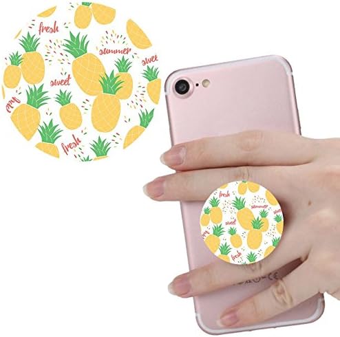 Expanding Stand and Grip for Smart phones and Tablets,pop Multi-function Mounts and Mount cellular phone Holder socket Collapsible White Rose gold pineapple-s