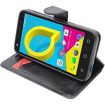 Étui Flip Book Magnétique Pour Alcatel U5 4G (5044D/Y/X) - Coque Gel Avec Support