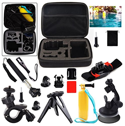 HAHOME GoPro 13-In-1 Accessories Kit Combo Kit + M Size Bag For GoPro Hero 4 3+ Travel Kit