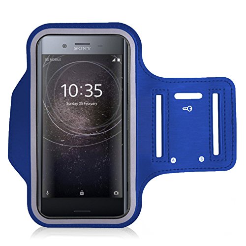 Sony Xperia XA2 Ultra/Xperia XA2 Ultra Armband Case For Running, Biking, Hiking, Canoeing, Walking, Horseback Riding and other Sports By KP TECHNOLOGY (BLUE)