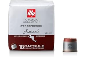 Illy Iperespresso Selezione Arabica Guatemala con Note di Cioccolato - 1 x 18 Capsule per Caffè Espresso (120.6 Grammi)