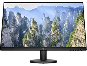 HP 27 Inch(68.6 cm) Ultra-Thin Led Backlit Computer Monitor - 3 Side Micro Bezel, Full Hd, 60 Hz, IPS Panel with Vga, Hdmi Ports - HP V27I Display - 9Sv93Aa