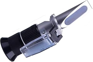 ZffXH Honey Maple Syrup Brix Refractometer/ 58-90 Brix 10-33 Moisture Meter/Homebrew Sucrose Brewing Sugar Aichose Hydrometer/Beekeeping Supply ATC