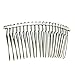 8 PCS 20-Teeth Stainless Steel Metal Wire Teeth Hair Pin Comb for DIY Bridal Headdresses Veils Crafts Silver