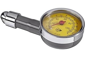 Dunlop - Manómetro - Analógico - Profundímetro - Coche, motor, camión - Presión de neumáticos - con estuche
