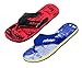 Indistar Men Flip Flop House Slipper And Sandal-Printed Red/Blue- Pack Of 2 Pairs RS.246.00