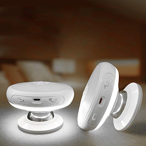 Motion Sensor Light, USB Rechargeable Motion Activated LED Night Light With 360° Rotating Detachable Magnetic Base,Stick-Anywhere Wall Light For Corridor,Bedroom,Store,Garage,Closet ,White Light