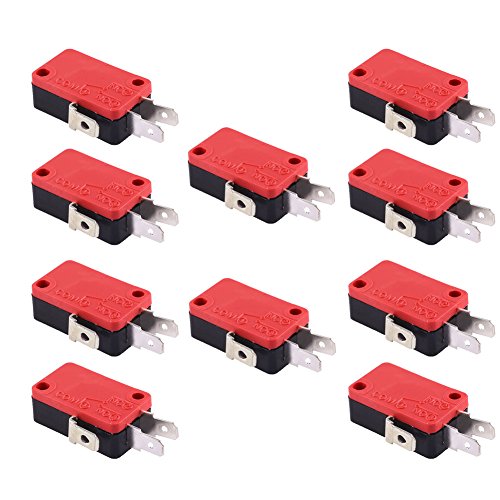 Preisvergleich Produktbild Xinzhi - 10Pcs / set Arcade-Ersatzteil-Modul-Druckknopf Mikroschalter 12V-Konsolen