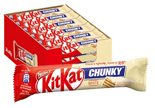 Nestlé KitKat Chunky White Chocolat avec chocolat blanc multi pack de 24 x 40 g