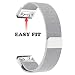 Produktbild Altsommer Multicolor 20mm für Garmin Fenix 5S / 5S Plus145mm-250mm Milanese Magnetverschluss Magnetisches Edelstahl-Armband Ersatzband, Edelstahl Mesh Armband für Damen Herren (Silver)