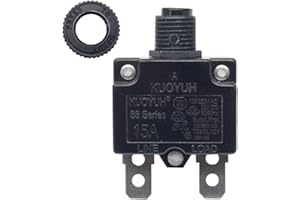 KQEC KUOYUH 15A 88 Series Disjoncteur 125/250VAC 50/60Hz Push-to-Reset (15A)