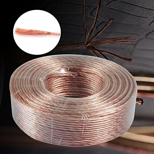 50m 2x 2.5mm Speaker Wire Copper Clad Aluminum CCA Cable Wire Quality HiFi