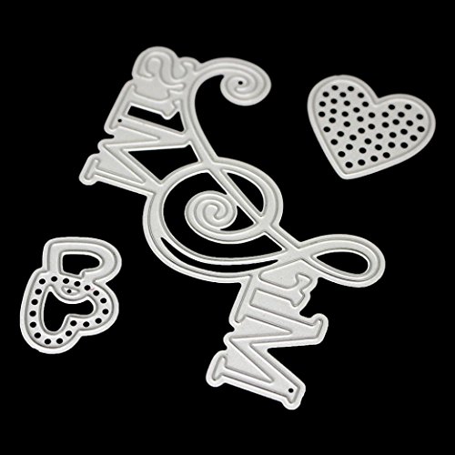 Igemy 1 PCS Metall Schneide Schablonen DIY Scrapbooking Album Papier Karte Handwerk (L) - 4