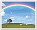 Price comparison product image JP London Peel and Stick Removable Wall Decal Sticker Mural, Somewhere Over the Rainbow Wizard Oz, 24 by 19.75-Inch