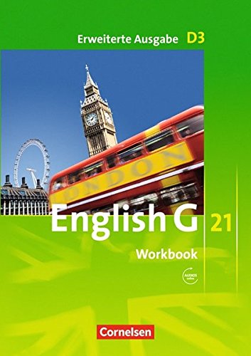 English G 21 - Erweiterte Ausgabe D / Band 3: 7. Schuljahr - Workbook mit Audios online