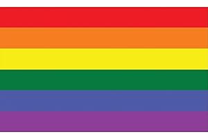 TrendClub100® Fahne Flagge „Regenbogen Rainbow LGBT Gay“ - 150x90 cm / 90x150cm
